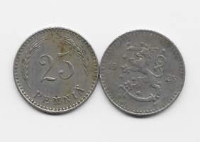 25  penniä  1925