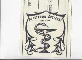 Alastaron  Apteekki   , resepti  signatuuri   1966