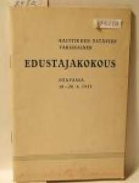 Raittiuden ystävien varsinainen edustakokous Otavassa 18-20.6.1955