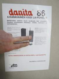 Danita 86 6-kanavainen käsi LA-puhelin &quot;metsäradio&quot; -myyntiesite