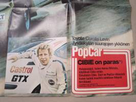 VM Hannu Mikkola / Toyota Corolla Levin / Pro-Car Cibie  - Vauhdin Maailma -lehden juliste