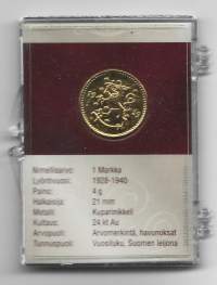 1 markka 1931  kullattu