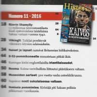 Historia 2016 nr 11 / Tieteen Kuvalehti Maailmanhistorian ilmiöitä