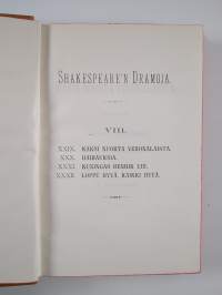 Shakespeare&#039;n dramoja 8 : Kaksi nuorta veronalaista ; Hairauksia ; Kuningas Henrik VIII ; Loppu hyvä, kaikki hyvä