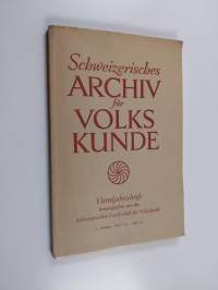 Schweizerisches archiv für volks kunde