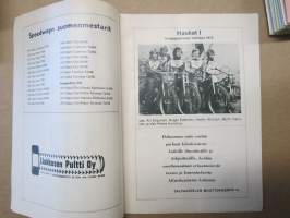 Speedway Mestaruussarja Haukat I - Haukat II / Paholaiset - Ässät, 9.6.1976 Kärpäsen rata -rallikisa / moottoriurheilukilpailu, käsiohjelma / lähtöluettelo