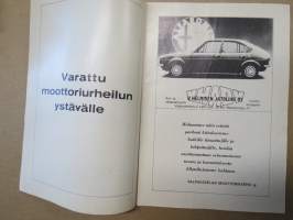 SVUL 75 Talvikisojen Jää Speedway 27.2.1975 Kisapuisto, Lahti  -rallikisa / moottoriurheilukilpailu, käsiohjelma / lähtöluettelo