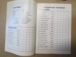 SVUL 75 Talvikisojen Jää Speedway 27.2.1975 Kisapuisto, Lahti  -rallikisa / moottoriurheilukilpailu, käsiohjelma / lähtöluettelo