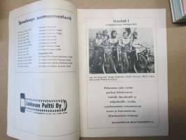 Pohjoismainen joukkue speedway Haukat - Lindarna / Ässät - Eldarna 25.7.1976, Kärpäsen radalla -rallikisa / moottoriurheilukilpailu, käsiohjelma / lähtöluettelo