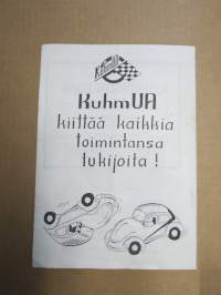 Jokamiesluokan ajot Hakin radalla, Kuhmoinen 14.7.1991 -rallikisa / moottoriurheilukilpailu, käsiohjelma / lähtöluettelo