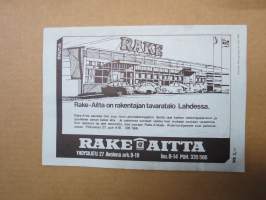 Lahden Lumiränni 2.3.1980 -rallikisa / moottoriurheilukilpailu, käsiohjelma / lähtöluettelo