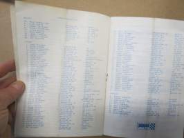 V Orimattilan Vauhtiajot (Hollola - Kukonkoivu) 4.5.1980 -rallikisa / moottoriurheilukilpailu, käsiohjelma / lähtöluettelo