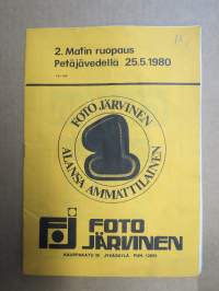 V Orimattilan Vauhtiajot (Hollola - Kukonkoivu) 4.5.1980 -rallikisa / moottoriurheilukilpailu, käsiohjelma / lähtöluettelo