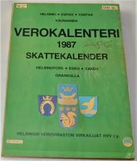 Verokalenteri 1987 Helsinki Espoo Vantaa Kauniainen