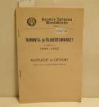 Toiminta-ja tilikertomukset vuosilta 1949-1952 Suomen Työväen musiikkiliitto