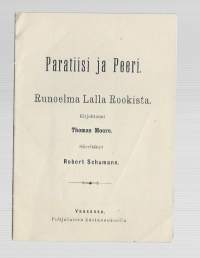 Paratiisi ja Peeri / Runoelma lalla Rookista / Nikolainkaupunki  Vaasa 1893