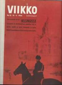Viikkosanomat 1966 nr 15 / Helsinki, painonnosto, Jongunjoen hirvi, Masada