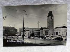 Wanha Helsinki postikortti (68) Rautatieasema