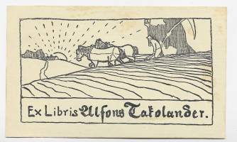 Ex Libris - Alfons Takolander