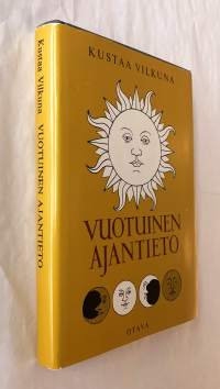 Vuotuinen ajantieto, vanhoista merkkipäivistä sekä kansanomaisesta talous-ja sääkalenteri enteineen.