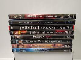 8 x dvd Resident Evil elokuvia