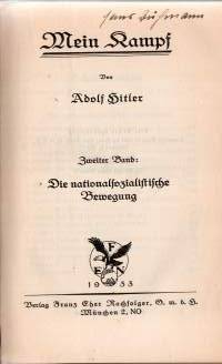Mein Kampf osa 2 Die nationalsozialistische bewegung