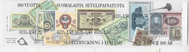 LaPe  V7 vihko   100 vuotta suomalaista setelipainatusta   postituore **