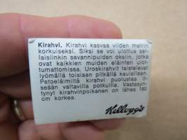 Kirahvi - Kellogg´s Afrikan villieläimiä / Afrikas djurvärld 3-D / kolmiulotteinen keräilykuva