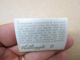 Dvärghöns - Kellogg´s 3-D / kolmiulotteinen keräilykuva