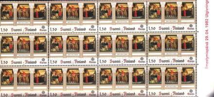 Suomi - Eurooppa merkit 1982 LAPE 897-898 (LAPE 2,50€ pari)  ** postituore. 12+12 kpl = 24 kpl (osa-arkit)