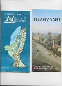 Israel  Elat ja Tel Aviv  1993  -kartta yht 3 kpl erä