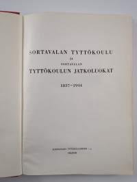Sortavalan tyttökoulu ja Sortavalan tyttökoulun jatkoluokat 1857-1944
