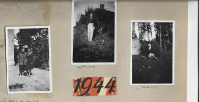 Sotavuoden 1944 kotirintaman näkymiä   - valokuva albumin sivuilla 8 kpl erä