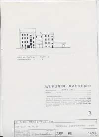 Viipuri pienoismalli 1939 Wiipurin kaupunki, Repola,-Piharakennuksia  -  täydentävä julkisivukaavio 1/500 1986