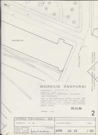 Viipuri pienoismalli 1939 Wiipurin kaupunki, Linnoitus - Pontuksenkatu, Vaasankatu, Havinkatu, Tuomiokirkonkatu , Asemapiirros 1/500 1986