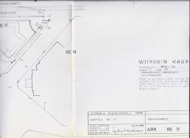 Viipuri pienoismalli 1939 Wiipurin kaupunki,Repola - Kannaksenkatu, Brahenkatu, Myllymäenkatu , Asemapiirros 1/500,  1986