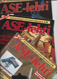 ASE-lehti 1994 nr 3,4 ja 5 / Jadi-Matic, REmington, Parabellum, Taurus pistoolit, Mauser