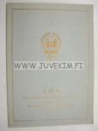 SOK Grosseinkaufsgenossenschaft Finnischer Handelsgenossenschaften 1904-1954