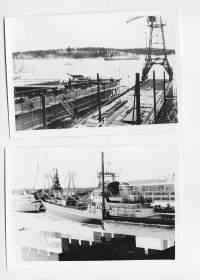 Valmet telakka 1962  valokuva 9x13 cm  2 kpl erä