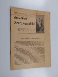 Orimattilan seurakuntalehti : tammikuu 1955