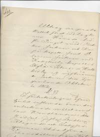 Vanha asiakirja -Utdrag protokollet Piikkis  socken 1862  yht 9 sivua