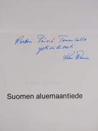 Suomen aluemaantiede (signeerattu, tekijän omiste)