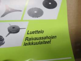 Stihl Raivaussahojen leikkuulaitteet -luettelo