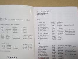 TMK - Turku Urusvuori Motocross 14.6.2003 -käsiohjelma / program