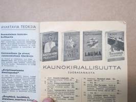 222 hyvää kirjaa huokelalla - Gummeruksen alennusmyynti 1.2.-30.6.1941 -luettelo, mm. Paavolainen &quot;kolmannen valtakunnan vieraana&quot;