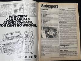 Autosport - Lehti 1980 nr 5 - Renault´s Brazilian victory, Fiat dominates Monte Carlo, Stan Barret´s rocket-car, ym.