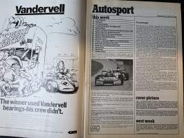 Autosport - Lehti 1979 nr 8 - F3 in Britain and Europe, Lombard RAC Rally action, Petty´s Nascar title, Lees wins Macau, Baja 1000, ym.