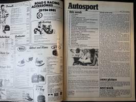 Autosport - Lehti 1979 nr 1 Renault triumph in France, jabouille victor in thrilling Dijon GP, Poland´s proposed GP circuit Villota takes AFX series lead, ym.