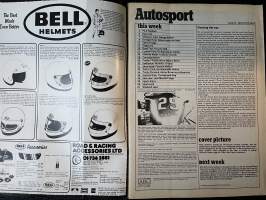 Autosport - Lehti 1979 nr 12 - Vauxhall lead the Open, Full Scottish Rally report, Exclusive: Fangio interview, New F1 Arrows, ym.