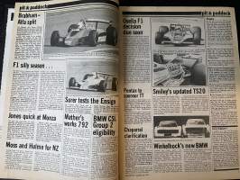 Autosport - Lehti 1979 nr 7 - Daly´s F2 Donington, Surer´s disputed Euro title, Interview: Jaques Laffite, Elsmore´s Russek, ym.